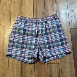 Vintage Polo Ralph Lauren Plaid Swim‎ Trunks Men's Size Large